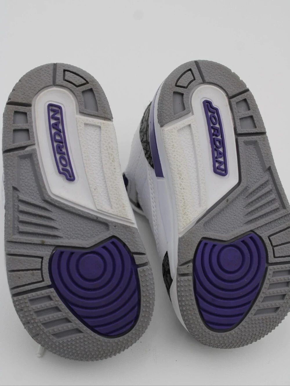 Jordan 3 Retro TD Dark Iris White Purple Size 5C
